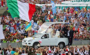 Papa Francesco alla 31a GMG di Cracovia