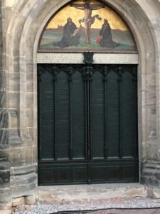 La porta della chiesa di Wittenberg