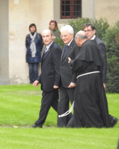 Il Presidente Mattarella in visita a S. Croce per il 50° dell'alluvione